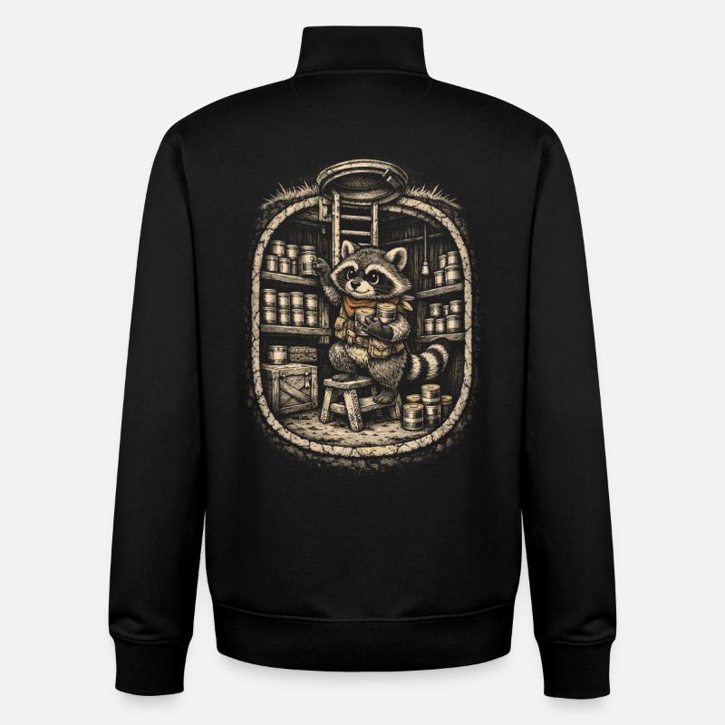 Prepper Survivalists - Unisex Organic Zip Sweatshirt by Stanley/Stella - black