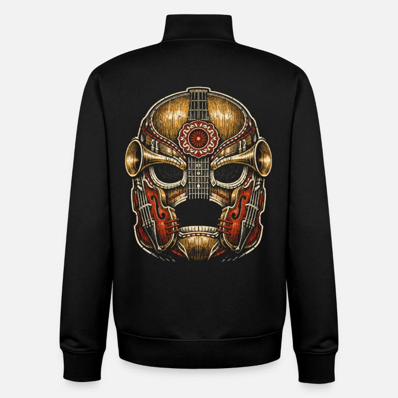 Lucha Libre Luchador - Sweat zippé unisexe en coton bio Stanley/Stella - noir