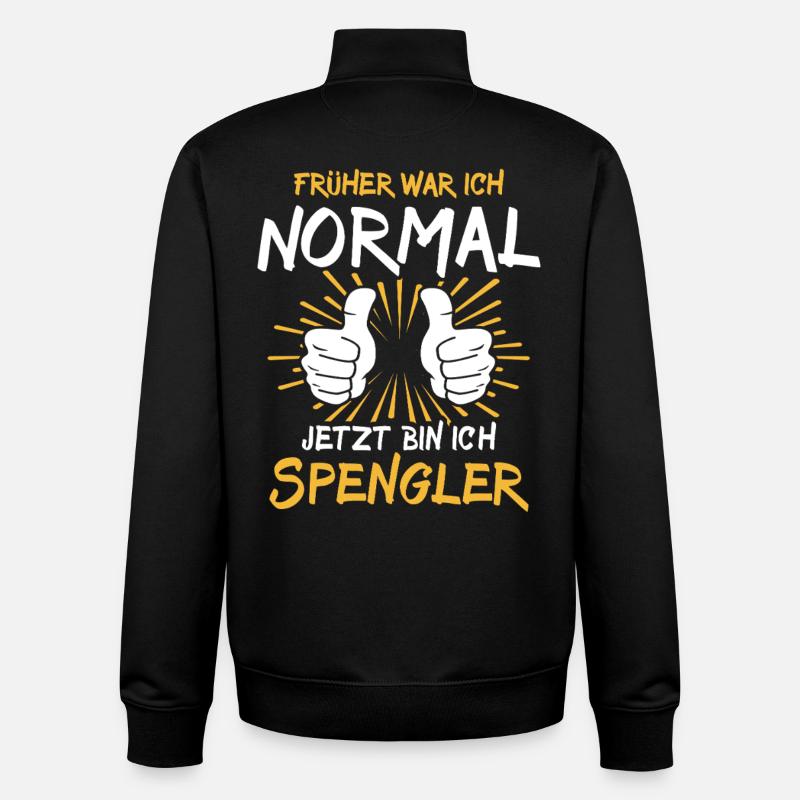Spengler Spruch - Sweat zippé unisexe en coton bio Stanley/Stella - noir