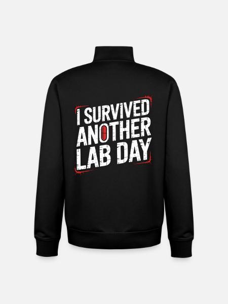 Pharmacist Student I Survived Another Medicine - Unisex Organic Zip Sweatshirt by Stanley/Stella - black