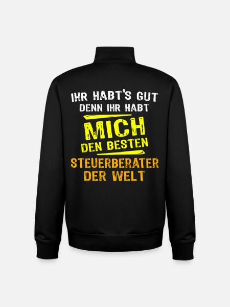 Tax Advisor Gift - Unisex Organic Zip Sweatshirt by Stanley/Stella - black