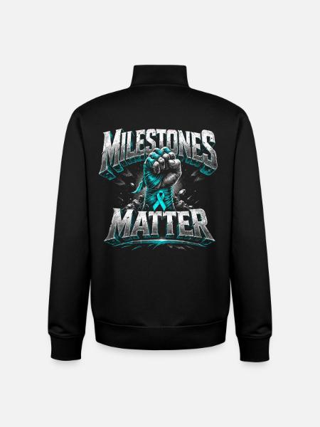 detoxification withdrawal addictive milestones matter - Unisex Organic Zip Sweatshirt by Stanley/Stella - black