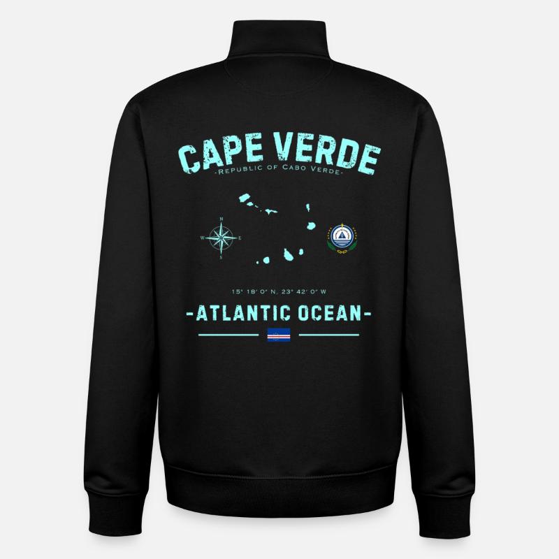 Cape Verde Atlantischer Ozean - Unisex Organic Zip Sweatshirt von Stanley/Stella - Schwarz