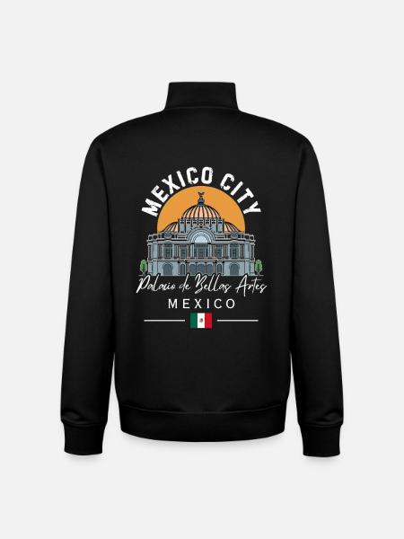 Palacio Bellas Artes Sunfin - Unisex Organic Zip Sweatshirt by Stanley/Stella - black