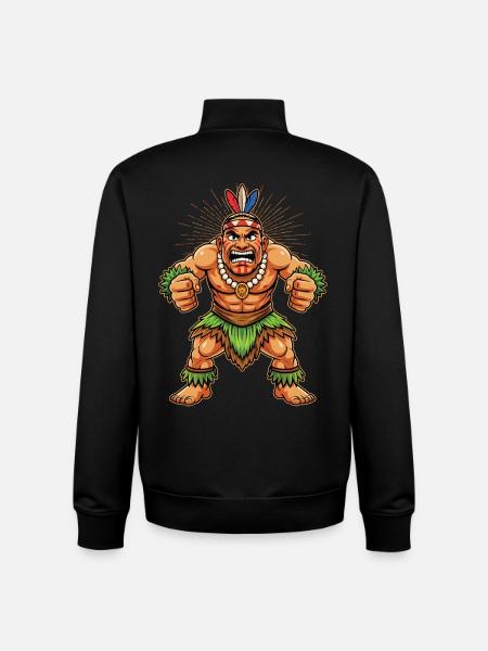 Maori-Polynesisches Neuseeland - Unisex Organic Zip Sweatshirt von Stanley/Stella - Schwarz