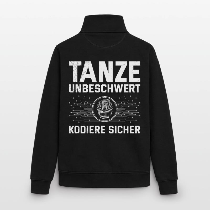 Codeur scientifique DANSE SANS SOUCI, CODE EN TOUTE SÉCURITÉ Sweat zippé unisexe en coton bio Stanley/Stella