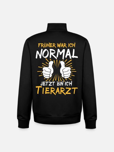 Vet Saying - Unisex Organic Zip Sweatshirt by Stanley/Stella - black
