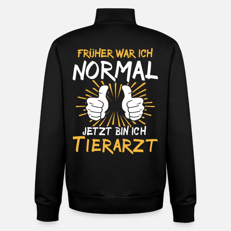 Tierarzt Spruch - Unisex Organic Zip Sweatshirt von Stanley/Stella - Schwarz