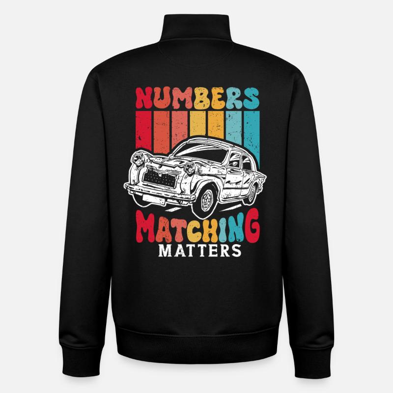 Auto Restauration Numbers Matching Matters - Unisex Organic Zip Sweatshirt von Stanley/Stella - Schwarz