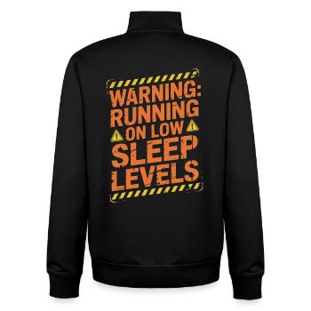 Pharmacist Student Warning Running Pharmaceutical - Unisex Organic Zip Sweatshirt von Stanley/Stella - Schwarz - Hinten - AI Model Male 185 light (185cm)