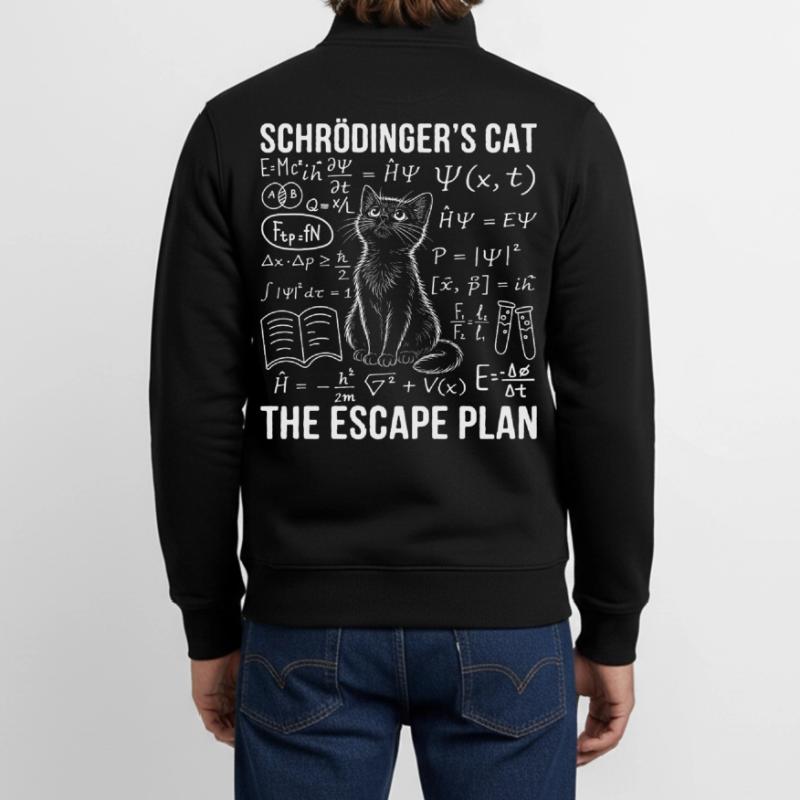 Le Chat de Schrödinger Le Plan d’évasion Sweat zippé unisexe en coton bio Stanley/Stella