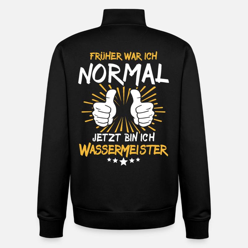 Water master saying - Unisex Organic Zip Sweatshirt by Stanley/Stella - black