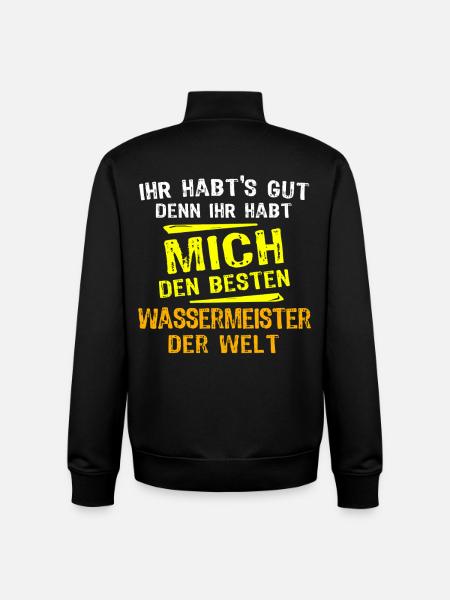 Water Master Gift - Unisex Organic Zip Sweatshirt by Stanley/Stella - black