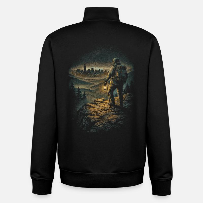 Prepper Überlebenskünstler - Unisex Organic Zip Sweatshirt von Stanley/Stella - Schwarz