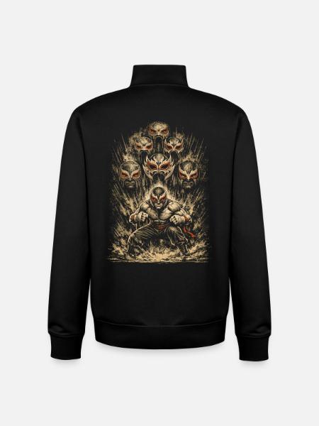 Lucha Libre Luchador - Unisex Organic Zip Sweatshirt by Stanley/Stella - black