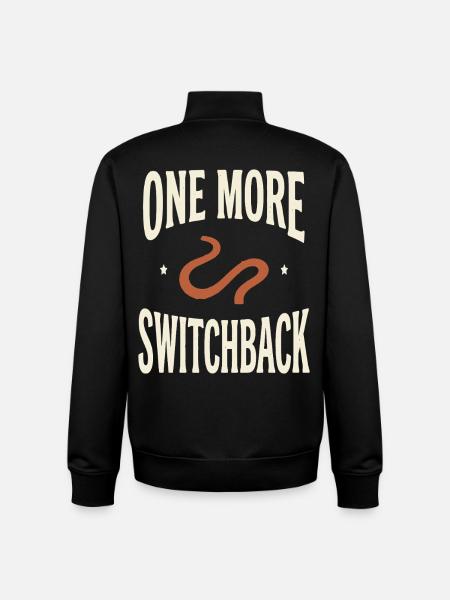 One More Switchback Lettering Motif - Unisex Organic Zip Sweatshirt by Stanley/Stella - black