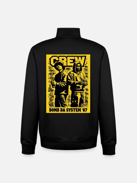 Crew Bomb System 87 - Unisex Organic Zip Sweatshirt by Stanley/Stella - black