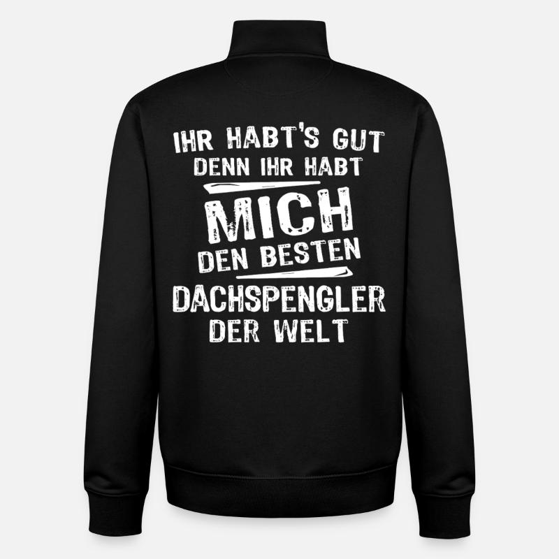 Dachspengler - Unisex Organic Zip Sweatshirt by Stanley/Stella - black