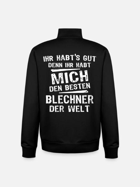 Blechner - Unisex Organic Zip Sweatshirt by Stanley/Stella - black