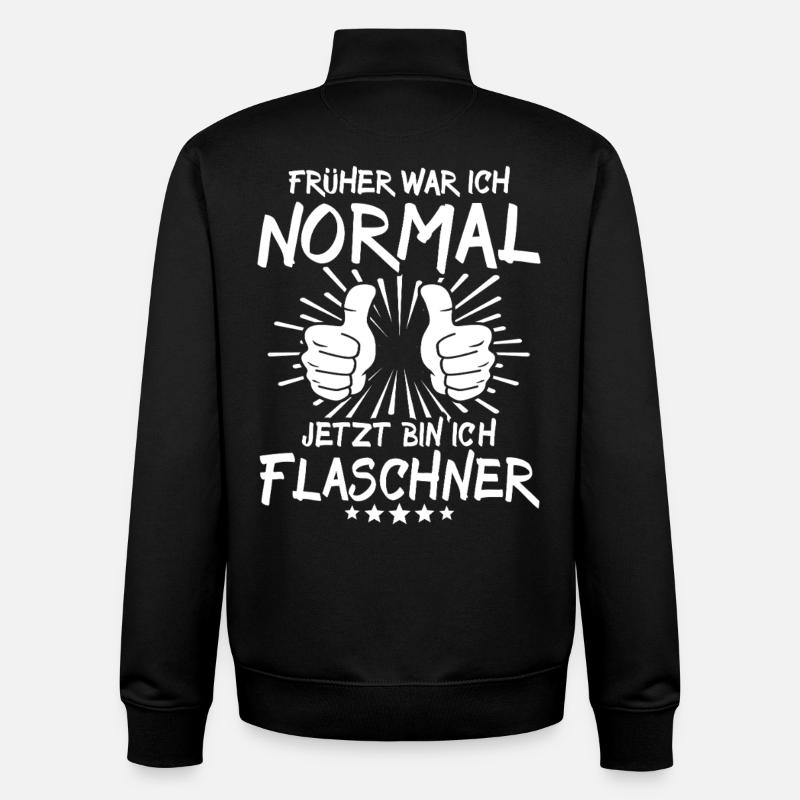 Plumber - Unisex Organic Zip Sweatshirt by Stanley/Stella - black