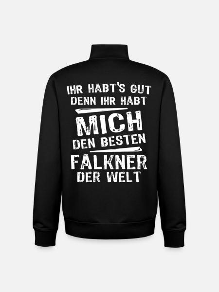 Falkner - Unisex Organic Zip Sweatshirt von Stanley/Stella - Schwarz