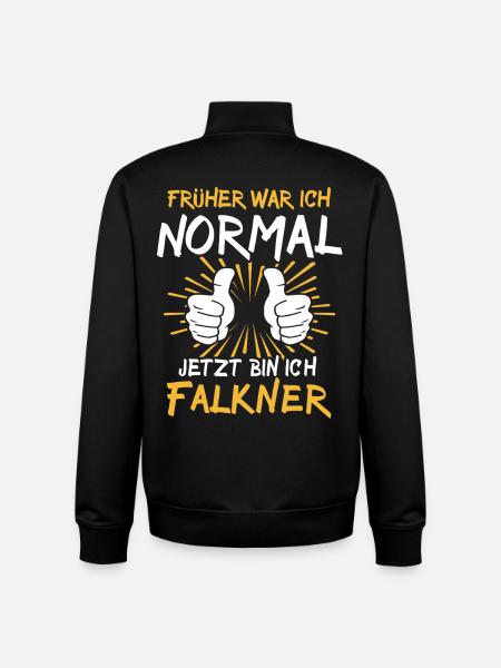 Falkner Spruch - Unisex Organic Zip Sweatshirt von Stanley/Stella - Schwarz