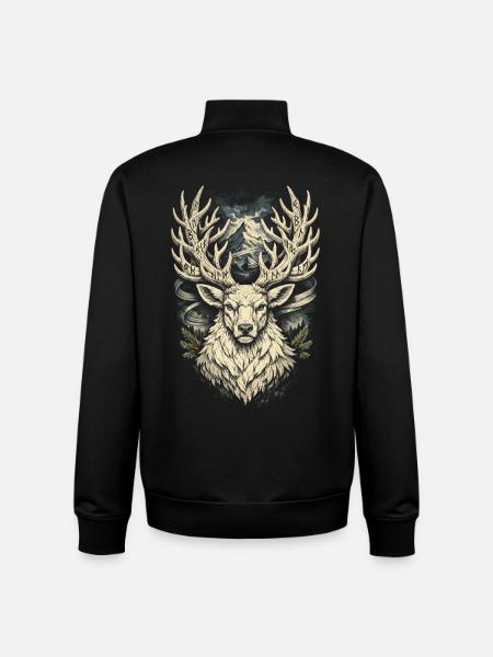 Skandinavisch Wikinger - Unisex Organic Zip Sweatshirt von Stanley/Stella - Schwarz