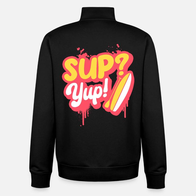 Stand Up Paddle Sup? Yup! - Unisex Organic Zip Sweatshirt von Stanley/Stella - Schwarz