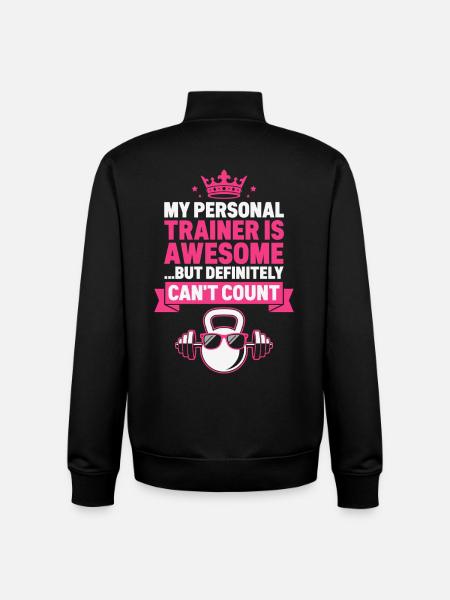 Gym, Fitness - Unisex Organic Zip Sweatshirt by Stanley/Stella - black