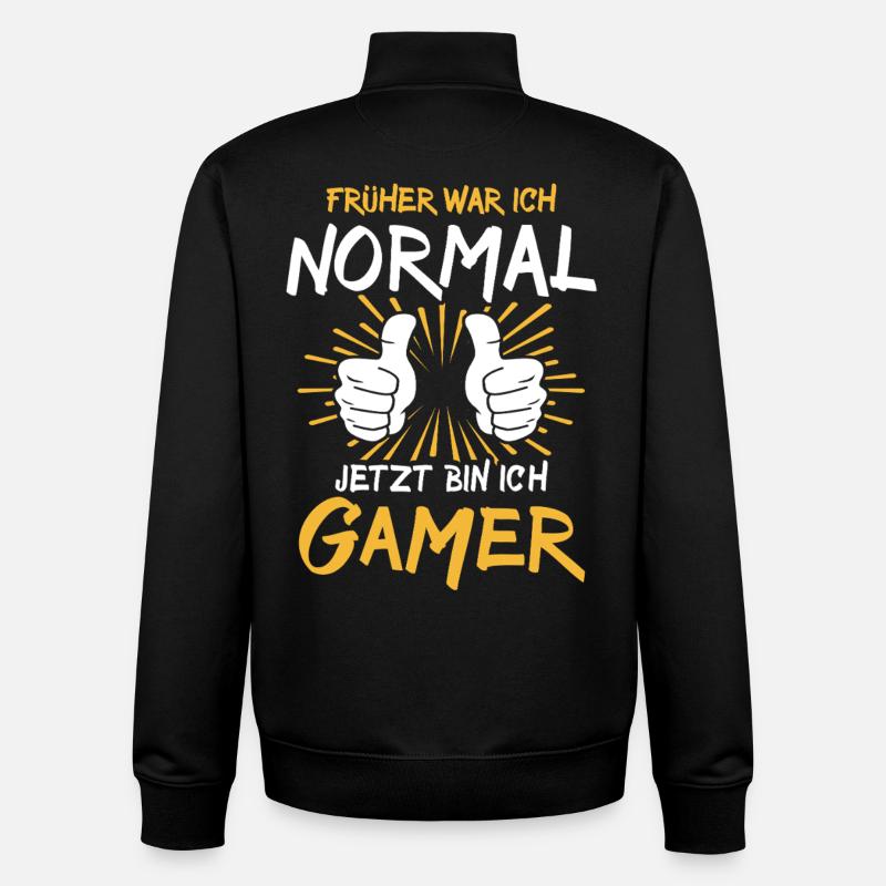 Gamer Spruch - Unisex Organic Zip Sweatshirt von Stanley/Stella - Schwarz