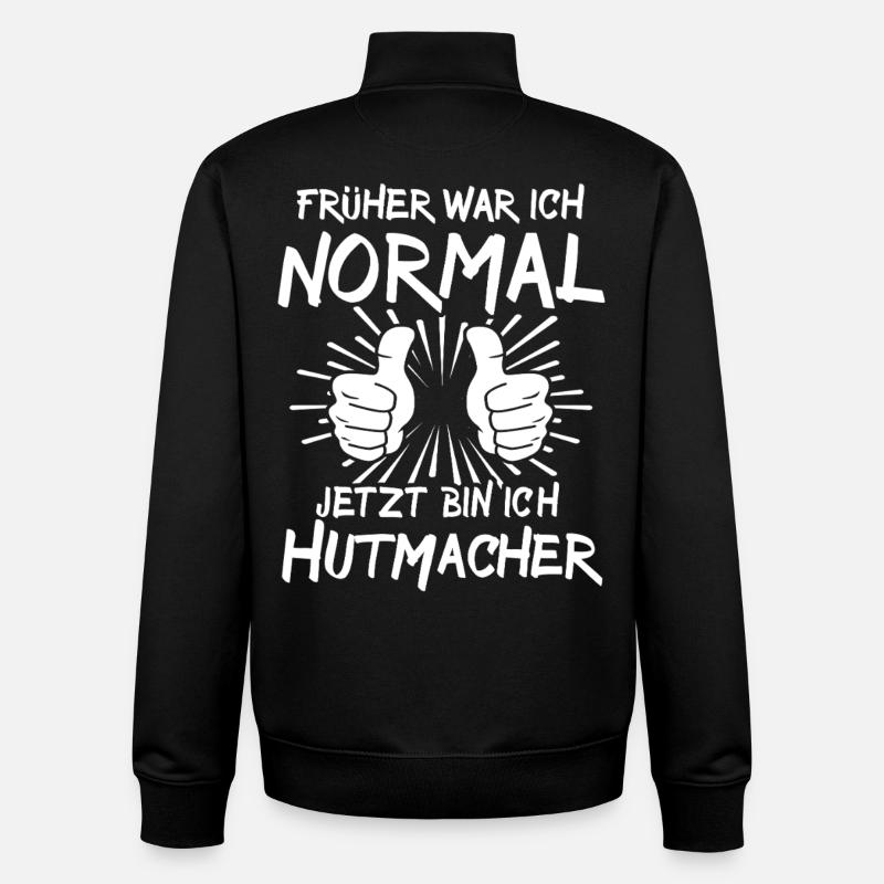 Chapelier - Sweat zippé unisexe en coton bio Stanley/Stella - noir