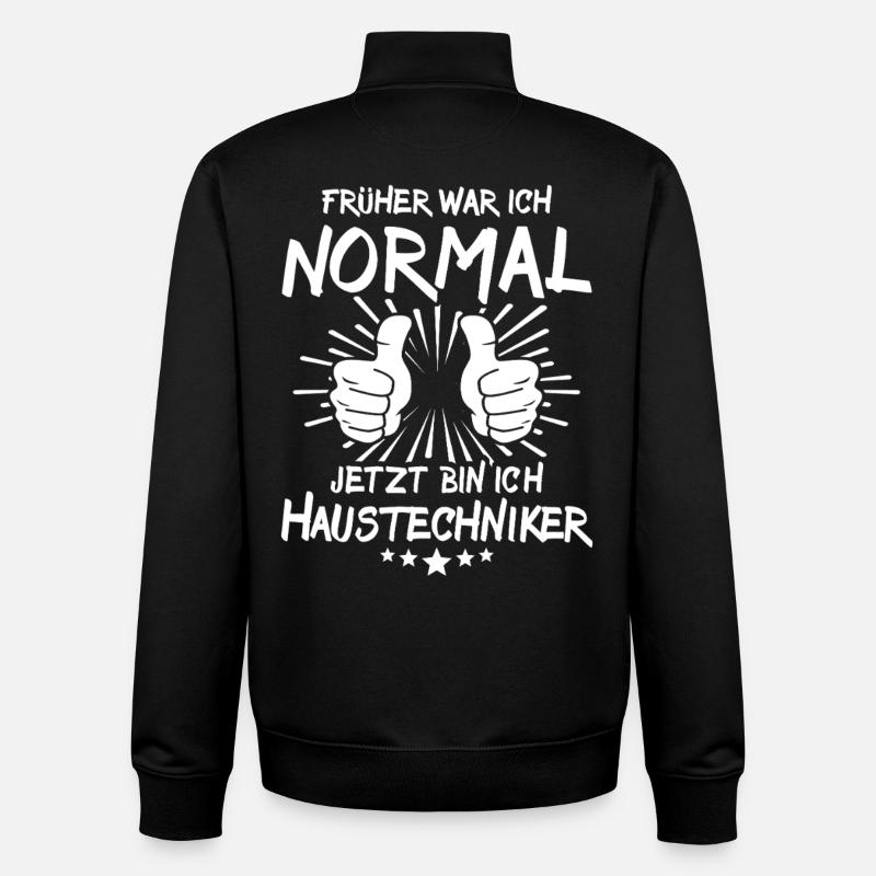 Technicien interne - Sweat zippé unisexe en coton bio Stanley/Stella - noir