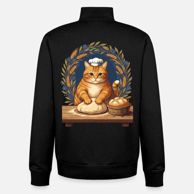 Sourdough Bread Baking Baker Sourdough Starter - Unisex Organic Zip Sweatshirt by Stanley/Stella - black