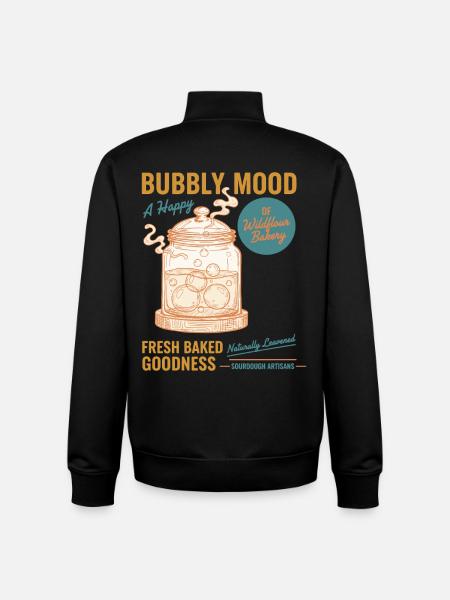 Sauerteigbrot Backbäcker Sauerteigstarter - Unisex Organic Zip Sweatshirt von Stanley/Stella - Schwarz