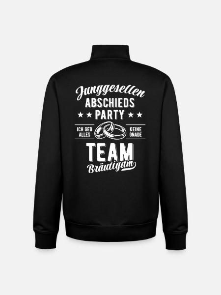 Bachelor Party | Team Groom - Unisex Organic Zip Sweatshirt by Stanley/Stella - black