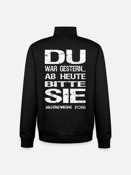 Jugendweihe - Jugendweihe 2026 - Unisex Organic Zip Sweatshirt by Stanley/Stella - black