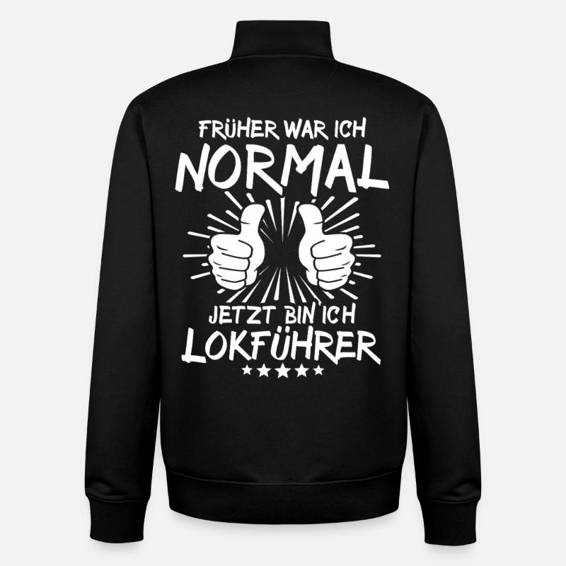 Engine driver - Unisex Organic Zip Sweatshirt by Stanley/Stella - black