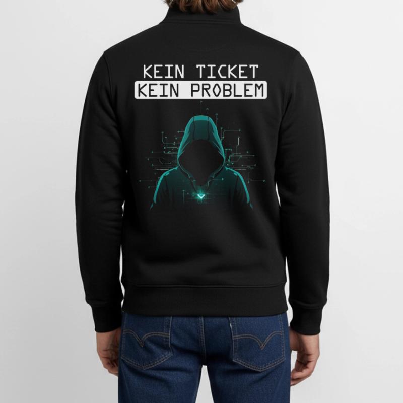 Computer Science NO TICKET NO PROBLEM FUNNY Unisex Organic Zip Sweatshirt by Stanley/Stella