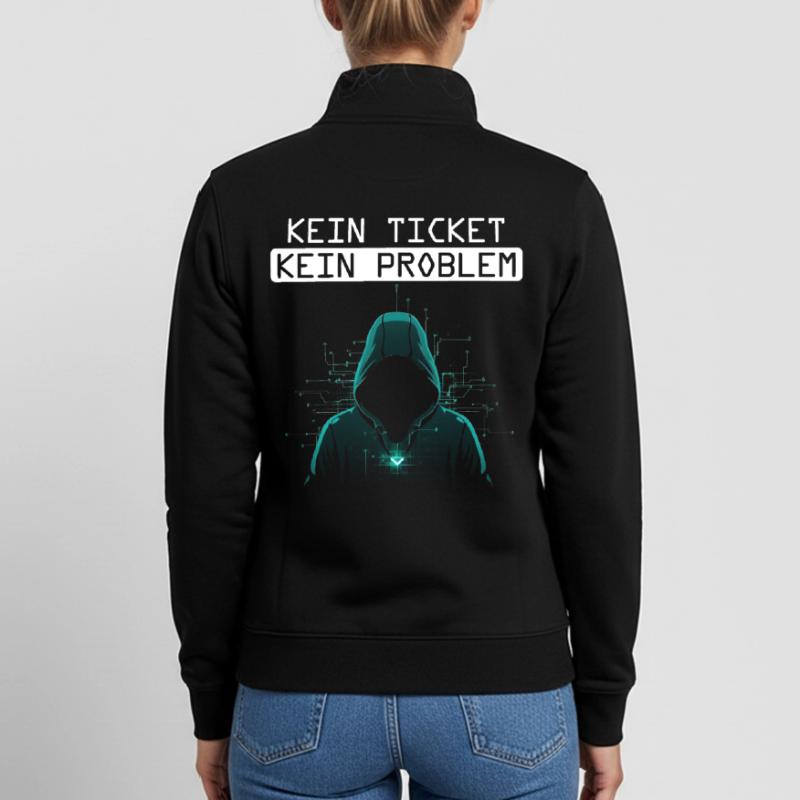 Computer Science NO TICKET NO PROBLEM FUNNY Unisex Organic Zip Sweatshirt by Stanley/Stella