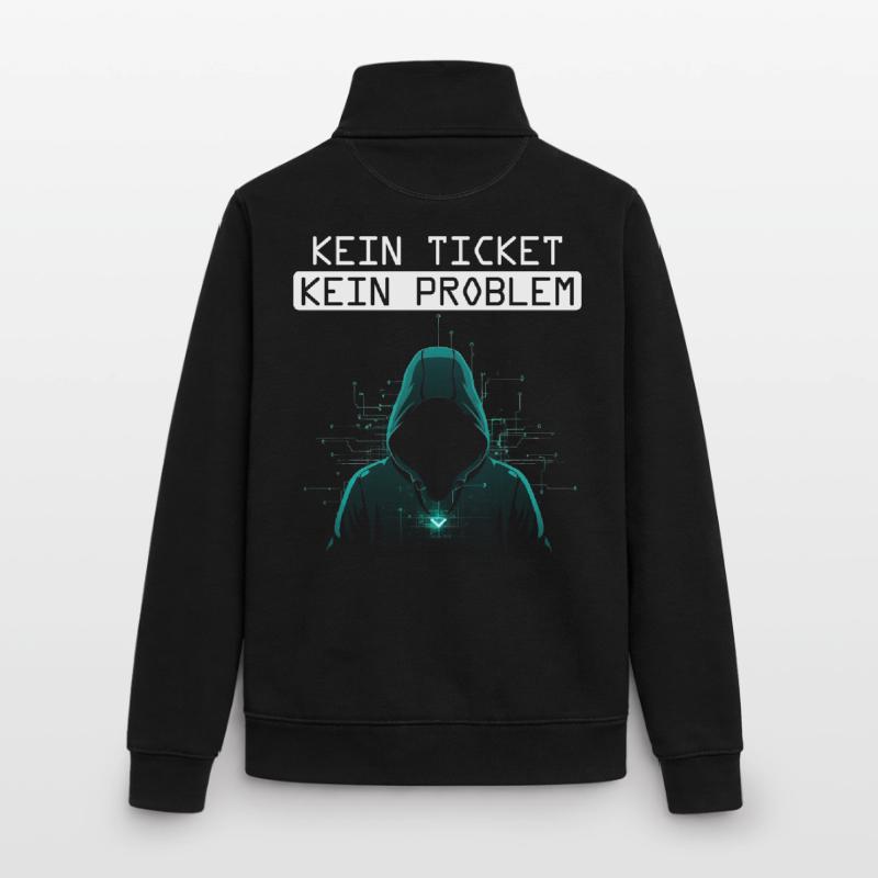 Computer Science NO TICKET NO PROBLEM FUNNY Unisex Organic Zip Sweatshirt by Stanley/Stella