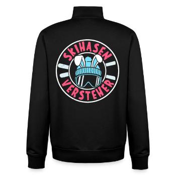Skiing SKI BUNNIES CONNOISSEUR Après-Ski Party - Sweat zippé unisexe en coton bio Stanley/Stella - noir - Dos - AI Model Male 185 light (185cm)