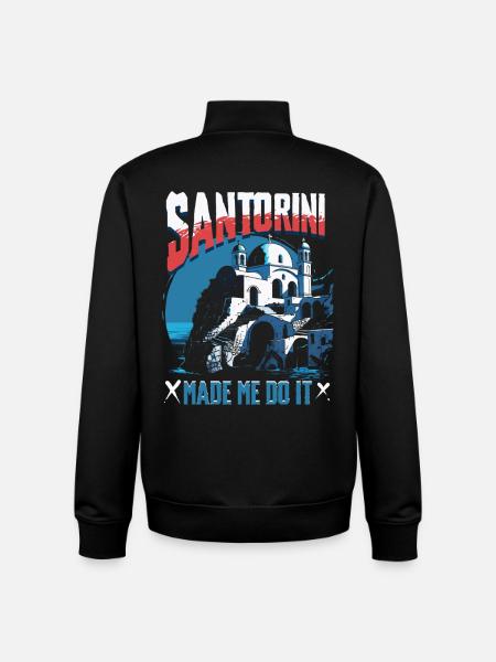 Santorini - Unisex Organic Zip Sweatshirt by Stanley/Stella - black