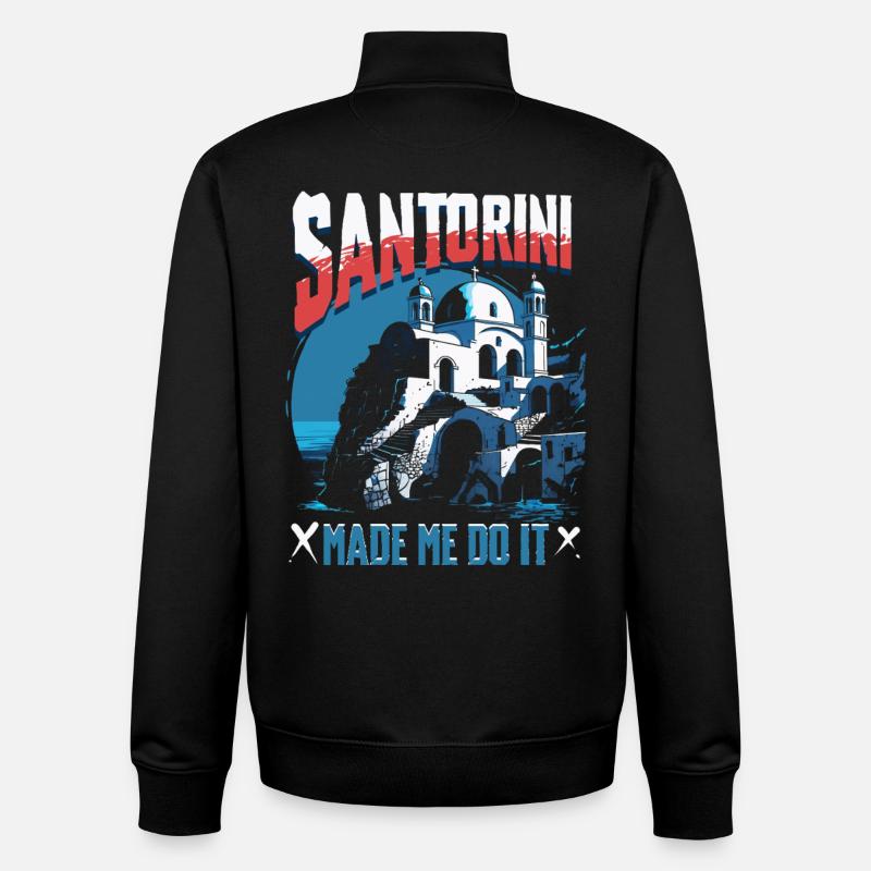 Santorini - Unisex Organic Zip Sweatshirt von Stanley/Stella - Schwarz