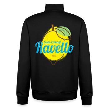 Ravello Costa d'Amalfi Lemon Italy Amalfi Coast - Unisex Organic Zip Sweatshirt by Stanley/Stella - black - Back - AI Model Male 185 light (185cm)