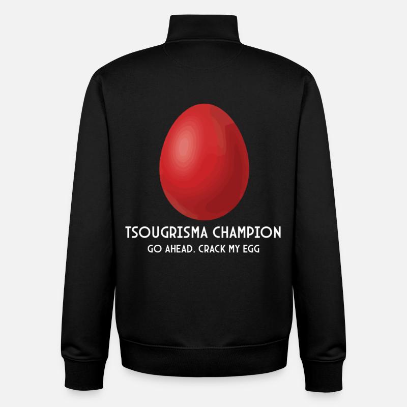 Tsougrisma Champion griechisch-orthodoxer Ostern - Unisex Organic Zip Sweatshirt von Stanley/Stella - Schwarz