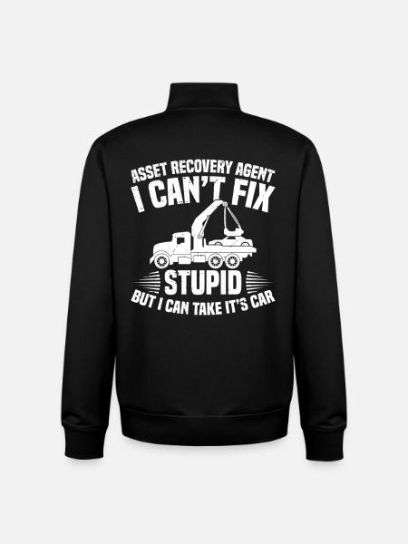  Repoman Car Recovery Vehicle Repossession Agent - Unisex Organic Zip Sweatshirt by Stanley/Stella - black