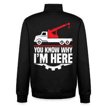  Car Repossession Agent Asset Recovery Repoman - Unisex Organic Zip Sweatshirt by Stanley/Stella - black - Back - AI Model Male 185 light (185cm)