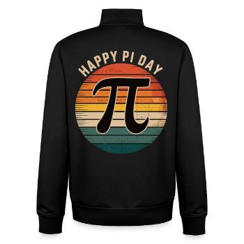 T-shirt Pi Day – T-shirt de maths pour les fans de maths - Sweat zippé unisexe en coton bio Stanley/Stella - noir - Dos - AI Model Male 185 light (185cm)