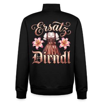 Ersatz Dirndl T-Shirt Tracht Damen Trachtenshirt - Unisex Organic Zip Sweatshirt von Stanley/Stella - Schwarz - Hinten - AI Model Male 185 light (185cm)