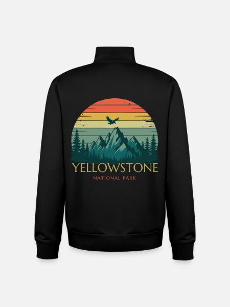 Yellowstone-Nationalpark - Unisex Organic Zip Sweatshirt von Stanley/Stella - Schwarz
